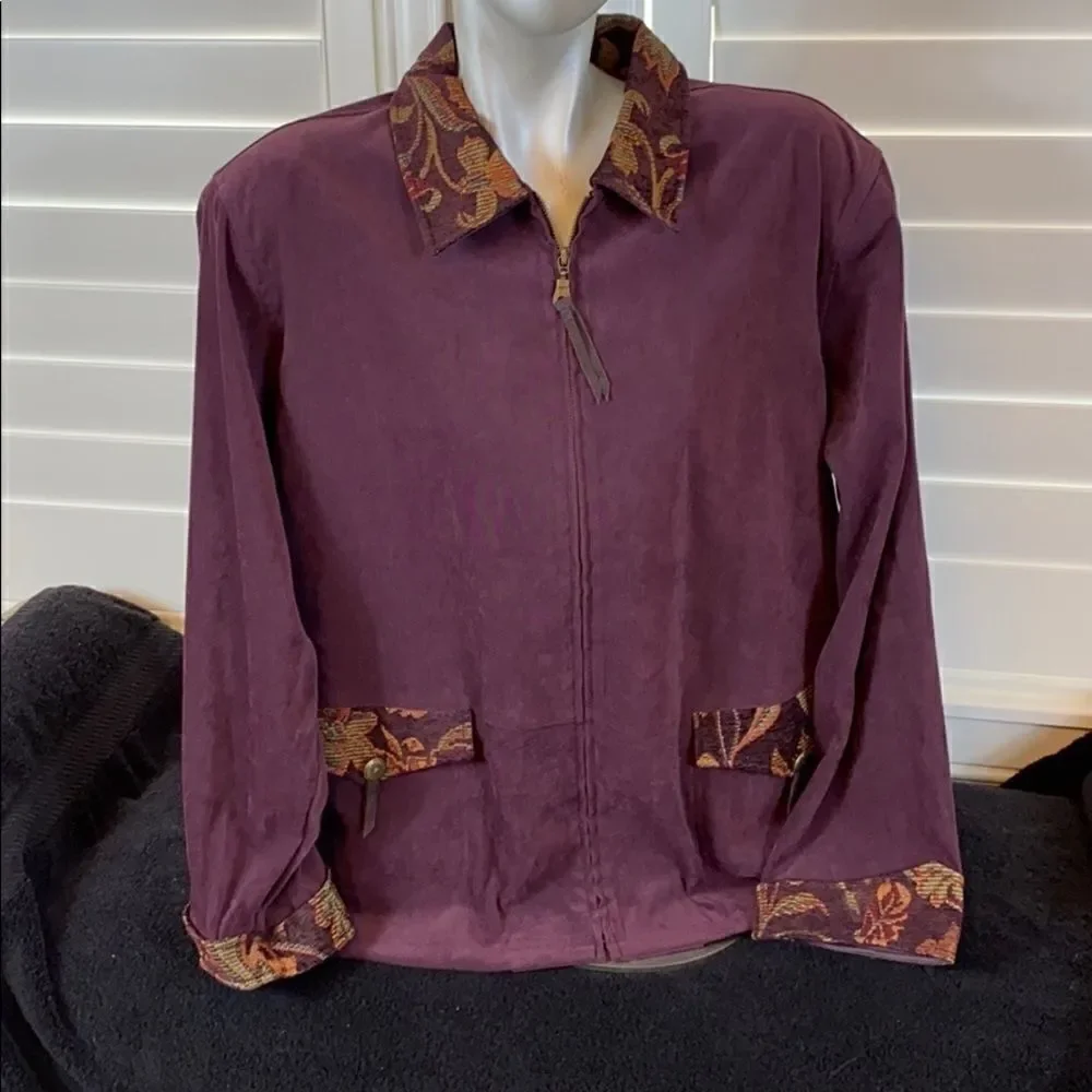 Susan Graver  Jacket detailed outline NWT